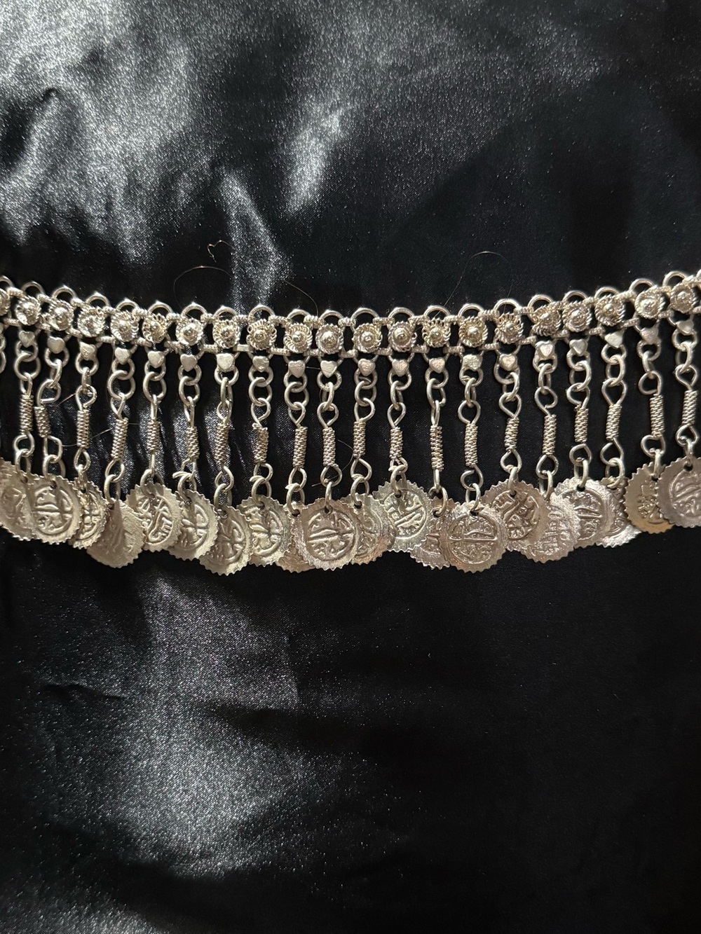 Vintage Bohemian Tribal Mesh Coin Belt Belly Dance Festival Statement Wrap